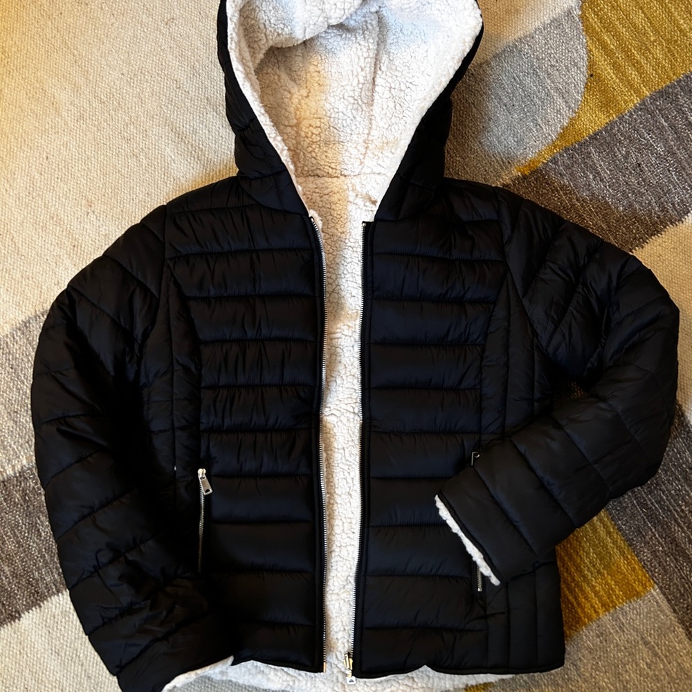 Brand new without tags black Sherpa lined jacket